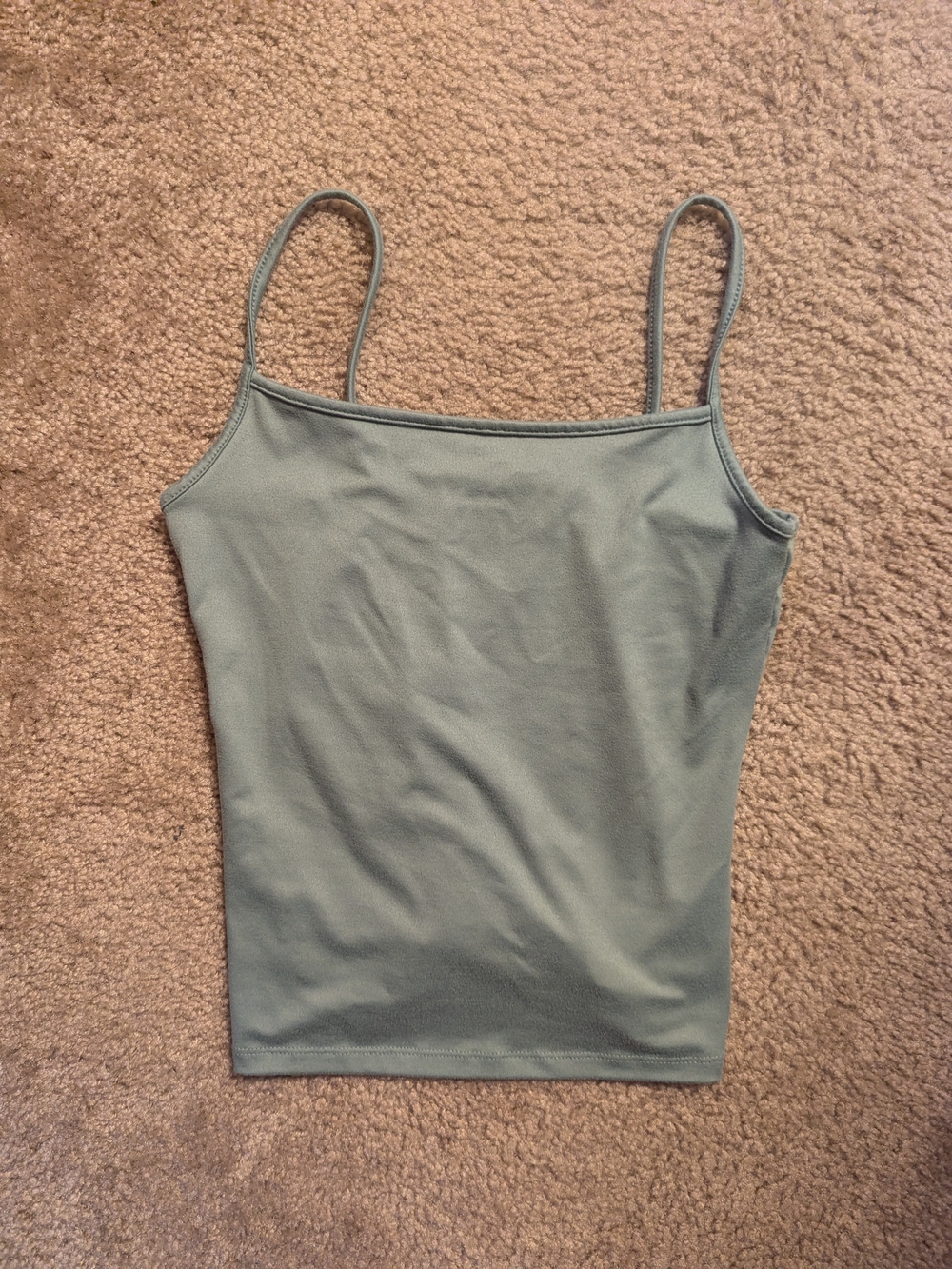 Aeropostale Buttery Soft Sage Green Spaghetti Strap Cami Size Small